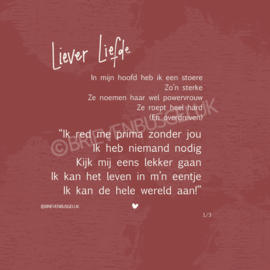 Drieluik ‘Liever Liefde’