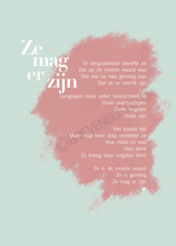 A4-poster ‘Ze mag er zijn’