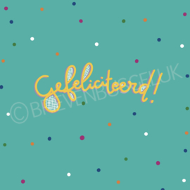 Gefeliciteerd - Sticker