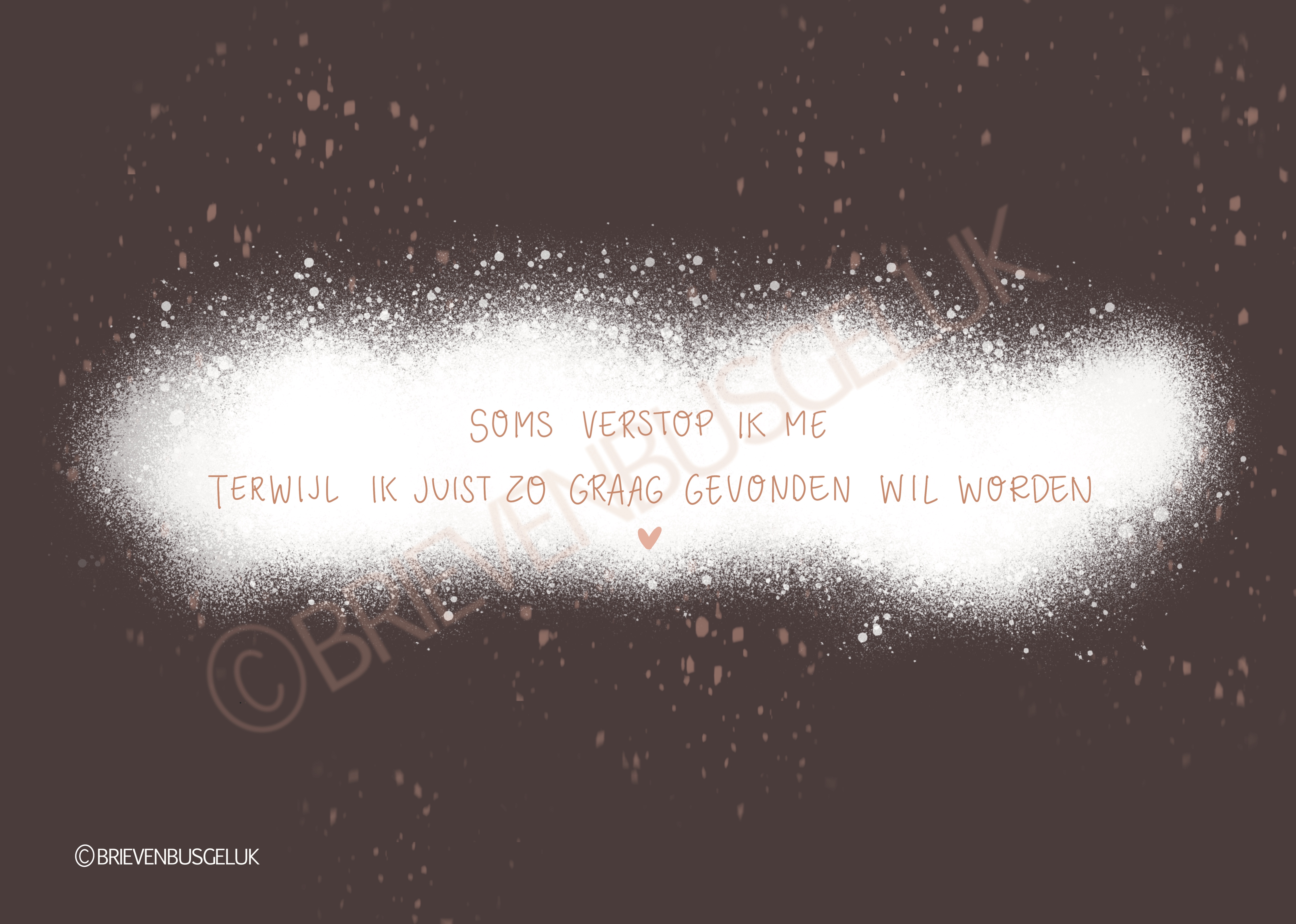 Soms verstop ik me - A6