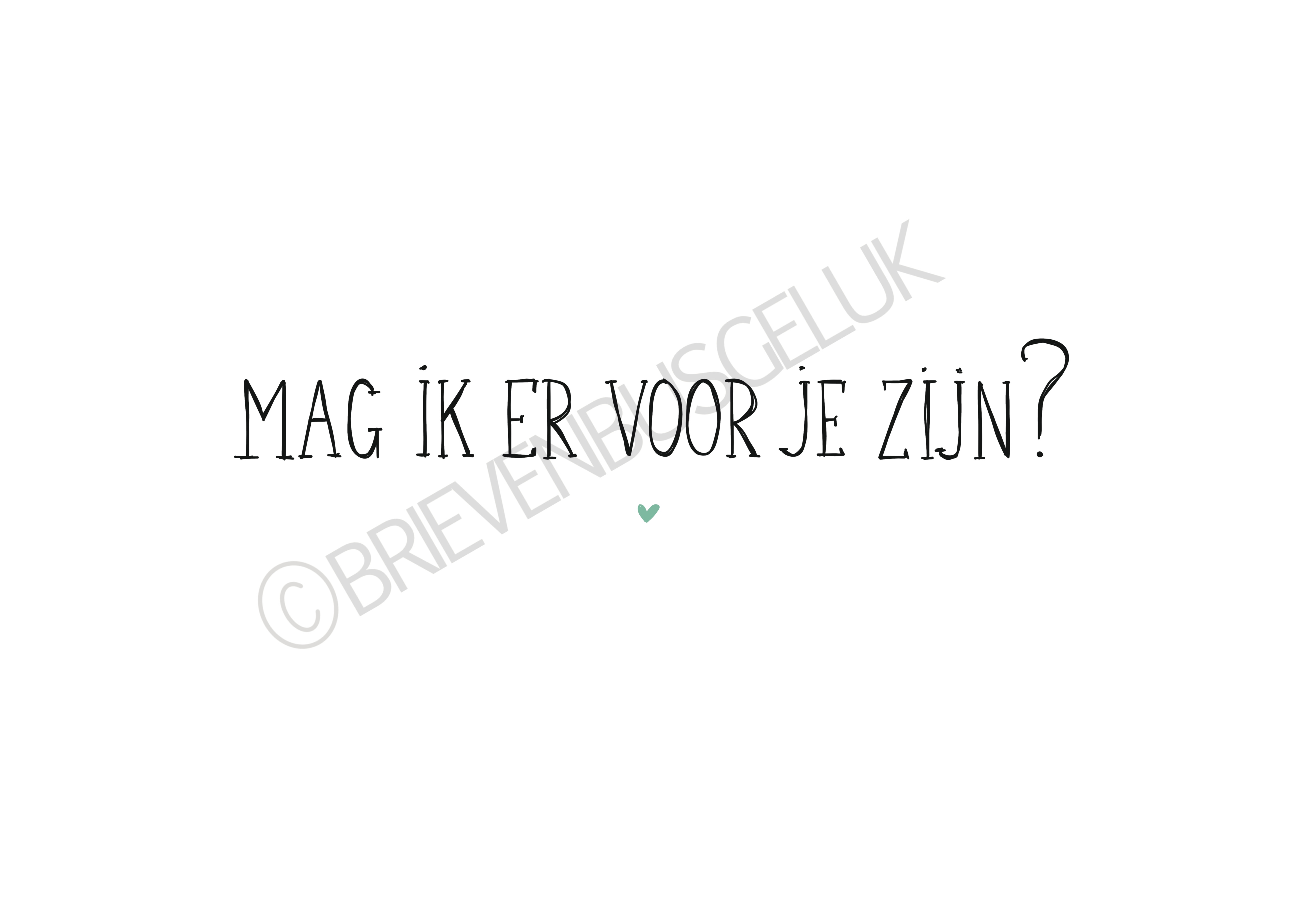Mag ik er voor je zijn - A6