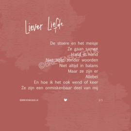 Drieluik ‘Liever Liefde’