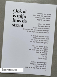 Ook al is mijn huis de straat - A6