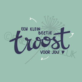Een beetje troost - Sticker