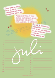 De nieuwe verjaardagskalender