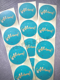 Gefeliciteerd - Sticker