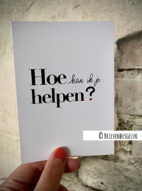 Hoe kan ik je helpen? - A6