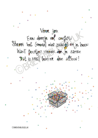 Doosje vol confetti - A6