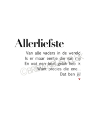 ‘Behoed me niet’ + ‘Allerliefste vader’