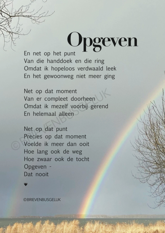Opgeven - A6
