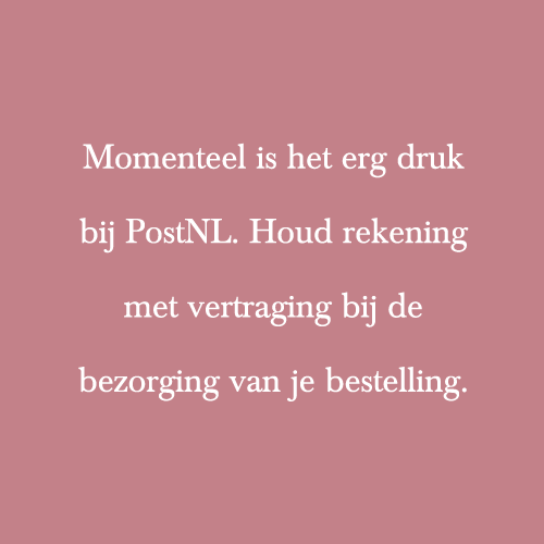 Het is momenteel erg druk bij PostNL, houd rekening met vertraging! Het is momenteel erg druk bij PostNL, houd rekening met vertraging!