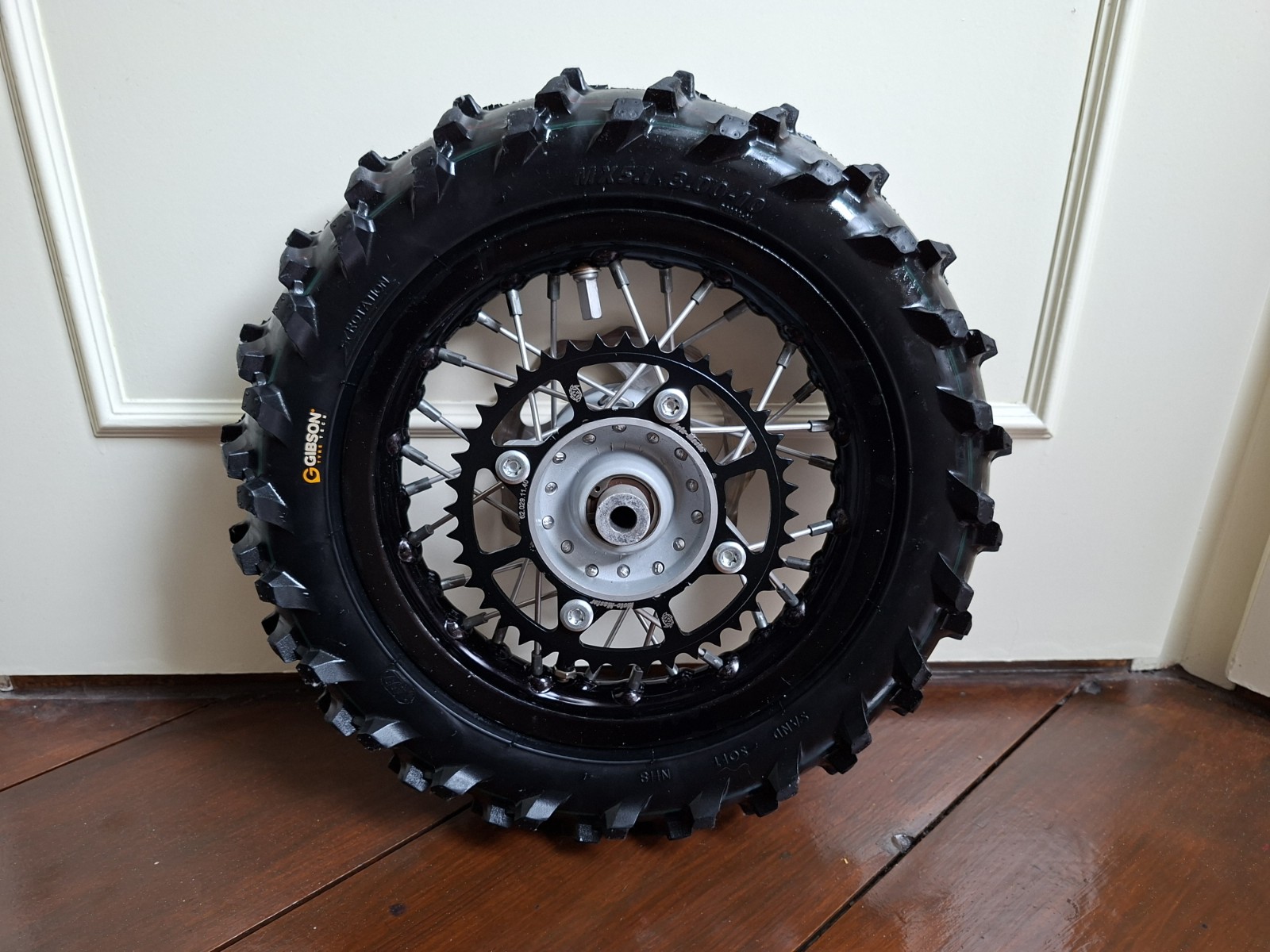 KTM SX 50 / HUSQVARNA TC 50 / GASGAS MC 50 COMPLEET ACHTERWIEL GEBRUIKT