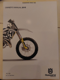 HUSQVARNA TC 125 HANDLEIDING 2018 ENGELS