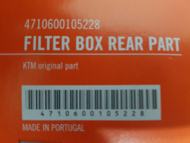 KTM SX 85  / HUSQVARNA TC 85 FILTER BOX ACHTER STUK 2013 - 2017 NIEUW