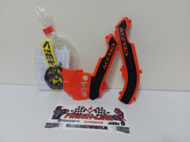 KTM SX 50 ACERBIS X-GRIP FRAMEBESCHERMERS ORANJE / ZWART 2016-2023