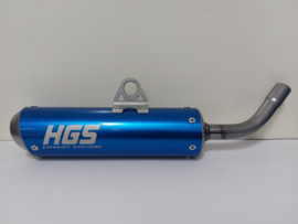 KTM SX 65 / HUSQVARNA TC 65 / GASGAS MC 65 HGS UITLAATDEMPER BLAUW 2016 - 2023 NIEUW