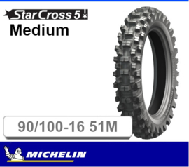 KTM SX 85 / HUSQVARNA TC 85 / GASGAS MC 85 MICHELIN STARCROSS 5 MEDIUM ACHTERBAND 90/100/16