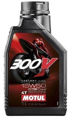 KTM SX 65 / SX 85 / HUSQVARNA TC 65 / TC 85 MOTUL 300V 15W50 RACING SYNTHETIC ESTER CORE  1 LITER