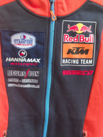 KTM BEURSFOON RED BULL RACING  TEAM ZIP HOODIE KIDS MAAT L NIEUW