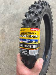 KTM SX 50 / HUSQVARNA TC 50 / GASGAS MC 50 DUNLOP MX 33 VOORBAND 60-100-12 NIEUW !