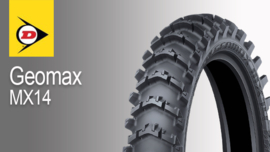 KTM SX 50 / HUSQVARNA TC 50 / GASGAS MC 50 DUNLOP GEOMAX MX14 SCHOEPENBAND 70/100/10 NIEUW