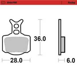 KTM SX 50 / HUSQVARNA TC 50 / GASGAS MC 50 (2025) MOTO-MASTER SINTER PRO REMBLOKKEN VOOR/ACHTER 2024 - 2026