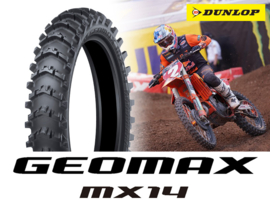 KTM SX 50 / HUSQVARNA TC 50 / GASGAS MC 50 DUNLOP GEOMAX MX14 SCHOEPENBAND 70/100/10 NIEUW