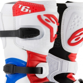 ALPINESTARS YOUTH TECH 6 S WIT/ROOD/BLAUW MAAT 4 US / 37 EUR NIEUW