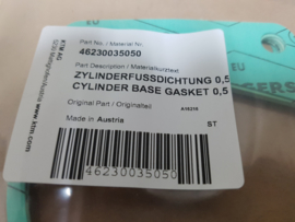 KTM SX 65/ HUSQVARNA TC 65 GASGAS MC 65 VOETPAKKING 0,2 MM 2009 - 2021