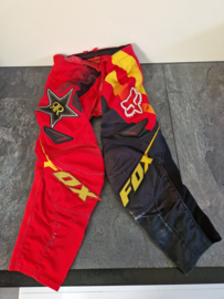 FOX 180 KIDS CROSSBROEK ROCKSTAR ZWART / ROOD MAAT 22 GEBRUIKT