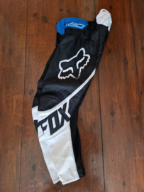 FOX 180 KIDS CROSSBROEK ZWART / WIT  MAAT 26 GEBRUIKT