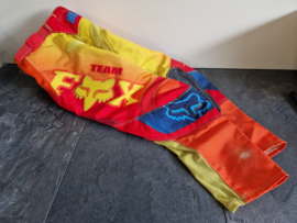 FOX 180 KIDS CROSSBROEK BLAUW / GEEL / ORANJE MAAT 22 GEBRUIKT