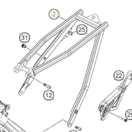 KTM SX 85 / HUSQVARNA TC 85 / GASGAS MC 85 SUBFRAME 2018 - 2024 NIEUW