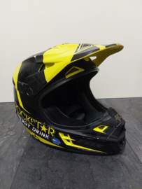 FOX V1 ROCKSTAR ADULT HELMET  MET MIPS BRAIN PROTECTED SYSTEM MAAT S 54-56 CM GEEL/ZWART GEBRUIKT