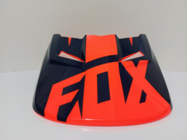 HELMKLEP FOX V1 ORANJE FLUOR /BLAUW NIEUW  15855-592