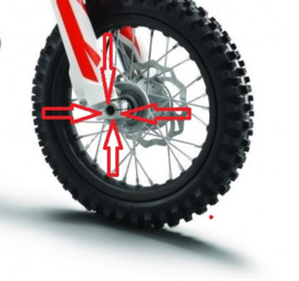 KTM SX 50 / HUSQVARNA TC 50 / GASGAS MC 50 PLUG VOORWIEL AS 2012-2025