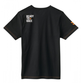 KTM RACING KINDER T-SHIRT ZWART MAAT 116/XS NIEUW