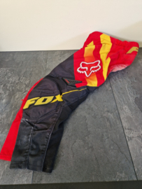 FOX 180 KIDS CROSSBROEK ROCKSTAR ZWART / ROOD MAAT 22 GEBRUIKT