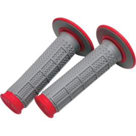 RENTHAL GRIP DUAL LAYER HANDVATTEN GRIJS / ROOD