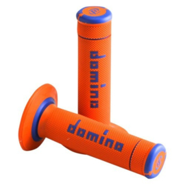 DOMINO CROSS X-TREME GRIPS ORANJE / BLAUW