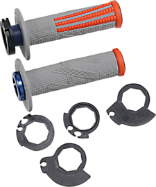 KTM / HUSQVARNA / GASGAS EMIG V2 PRO LOCK ON  HANDVAT SET GRIJS / ORANJE