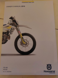 HUSQVARNA FE 450  / FE 501 HANDLEIDING 2019 ENGELS