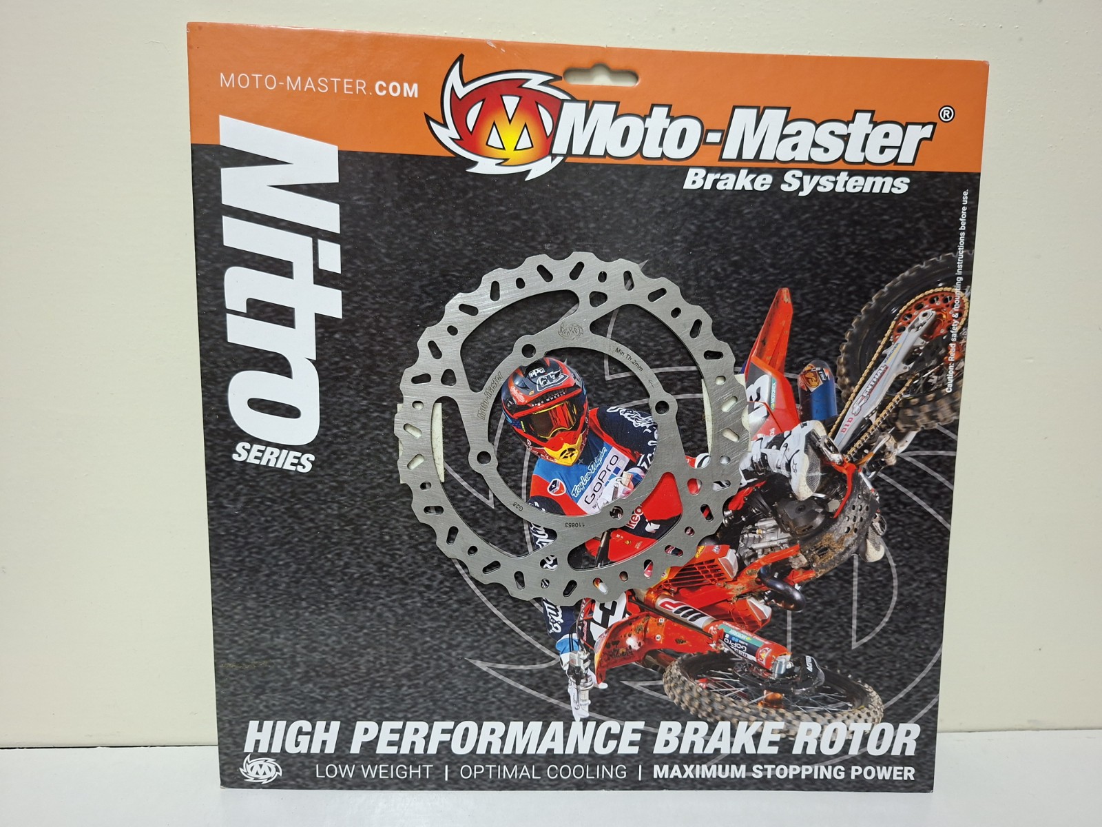 KTM SX 50 / HUSQVARNA TC 50 / GASGAS MC 50 MOTOMASTER NITRO SCHIJFREM VOOR/ACHTER 2002 - 2025 NIEUW DEMO