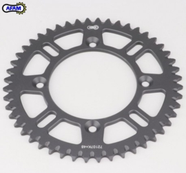 KTM SX 65 / HUSQVARNA TC 65 / GASGAS MC 65 AFAM ACHTERTANDWIEL ALU ZWART 48 TANDS 1998 -2024 NIEUW