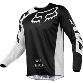 FOX 180 JEUGD SHIRT RACE JERSEY ZWART MAAT YXL NIEUW