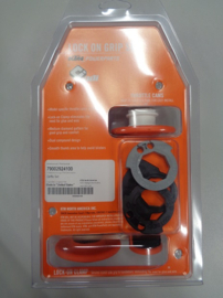 KTM  LOCK ON HANDVAT SET ORIGINEEL ZWART / ORANJE