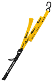 RACETECH WORX SPANBANDEN MET SAFETY LOCK GEEL 38MM / 550 KG