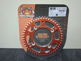 KTM SX 65 / HUSQVARNA TC 65 / GASGAS MC 65 MOTOMASTER ALU ACHTERTANDWIEL ORANJE 49 TANDS 2025-2026
