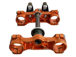 KTM SX 65  COMPLEET X-TRIG ROCS KROONSTUK ORANJE MET PHDS STUURKLEMMEN 22MM 2021 - 2025 GEBRUIKT