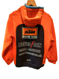 KTM RACING BEURSFOON TEAM ZIP HOODIE ADULT MAAT XS NIEUW